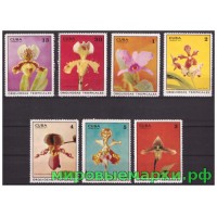Куба 1971 г. Флора Цветы Орхидеи, серия