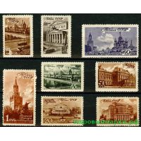 СССР 1946 г. № 1072-1079 Виды Москвы. Серия