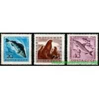 СССР 1960 г. № 2467-2469 Рыбы и морские животные, серия