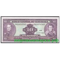 Венесуэла 1995 г. Банкнота 10 боливаров. UNC