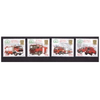 Тувалу 2001 г. № 992-995 Техника. Пожарные автомобили. Серия