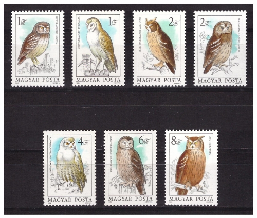 Венгрия 1984 г. № 3725-3731. Фауна. Птицы. Серия