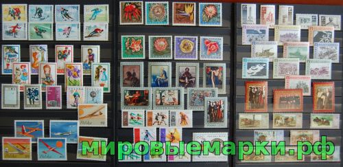 Польша 1968 г. Годовой комплект марок и блоков. MNH(**)