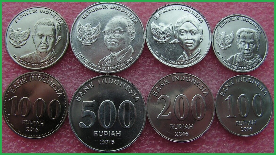Индонезия 2016 г. Персоналии. Набор из 4 монет