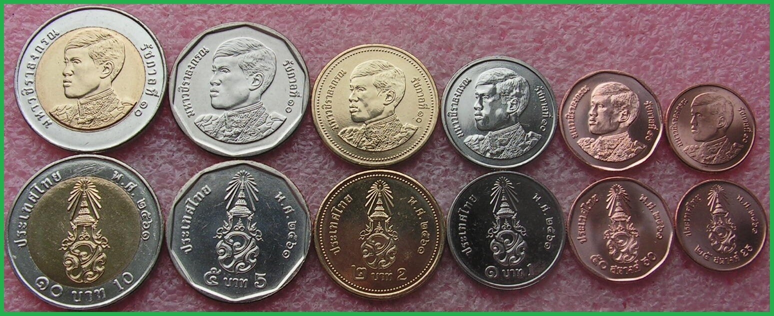 Таиланд 2018 г. Набор из 6 монет