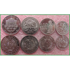 Узбекистан 2018 г. Набор из 4 монет