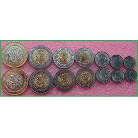 Мексика 2016 г. Набор из 7 монет
