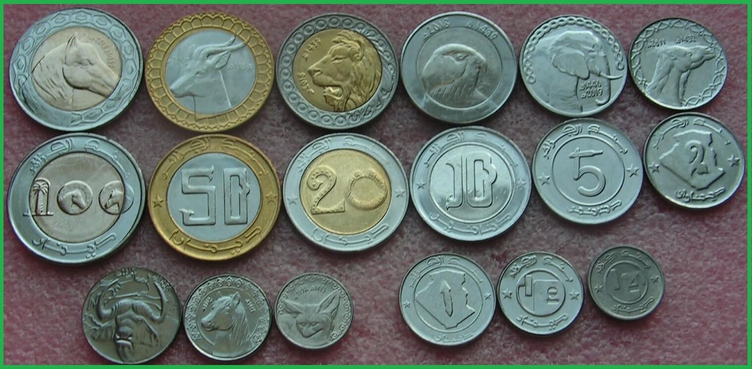 Алжир 1992-2019 г.г. Набор из 9 монет