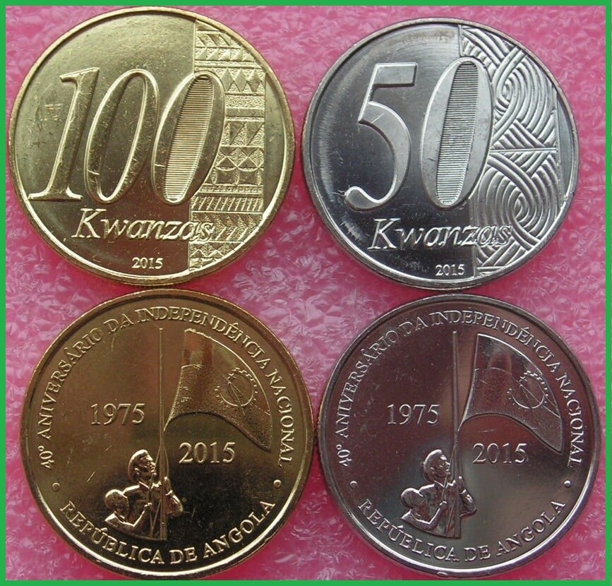 Ангола 2015 г. 40 лет независимости. Набор из 2 монет