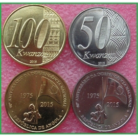 Ангола 2015 г. 40 лет независимости. Набор из 2 монет