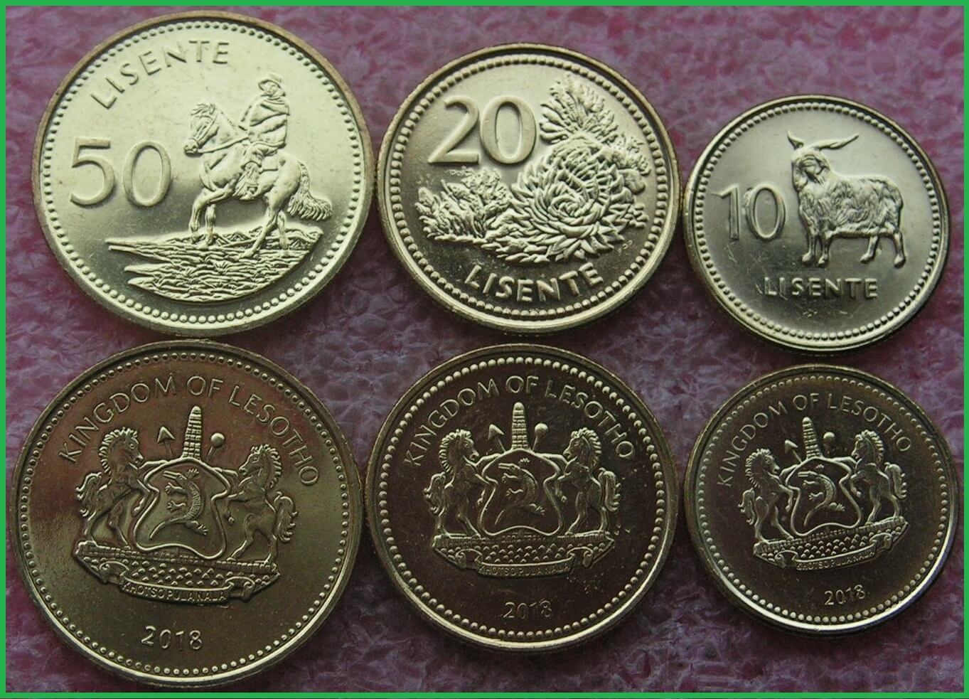 Лесото 2018 г. Набор из 3 монет