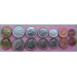 Фиджи 2001-2010 г.г. Набор из 7 монет