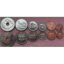 Папуа-Новая Гвинея 2001-2006 г.г. Набор из 6 монет