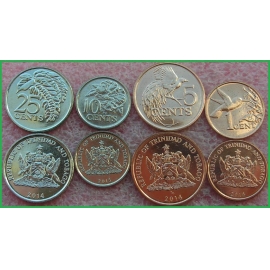 Тринидад и Тобаго 2014-2015 г.г. Набор из 4 монет