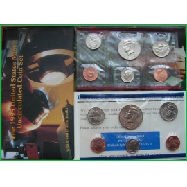 США 1995 г. Набор из 10 монет. Дворы-P и D