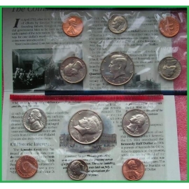 США 1989 г. Набор из 10 монет. Дворы-P и D