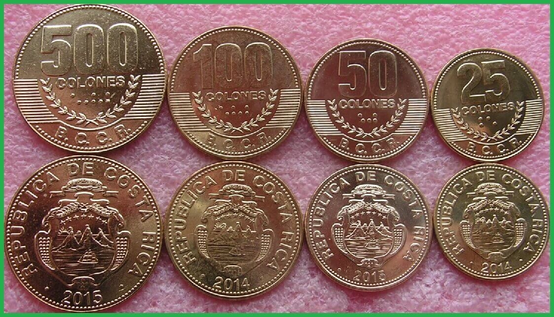 Коста-Рика 2014-2015 г.г. Набор из 4 монет