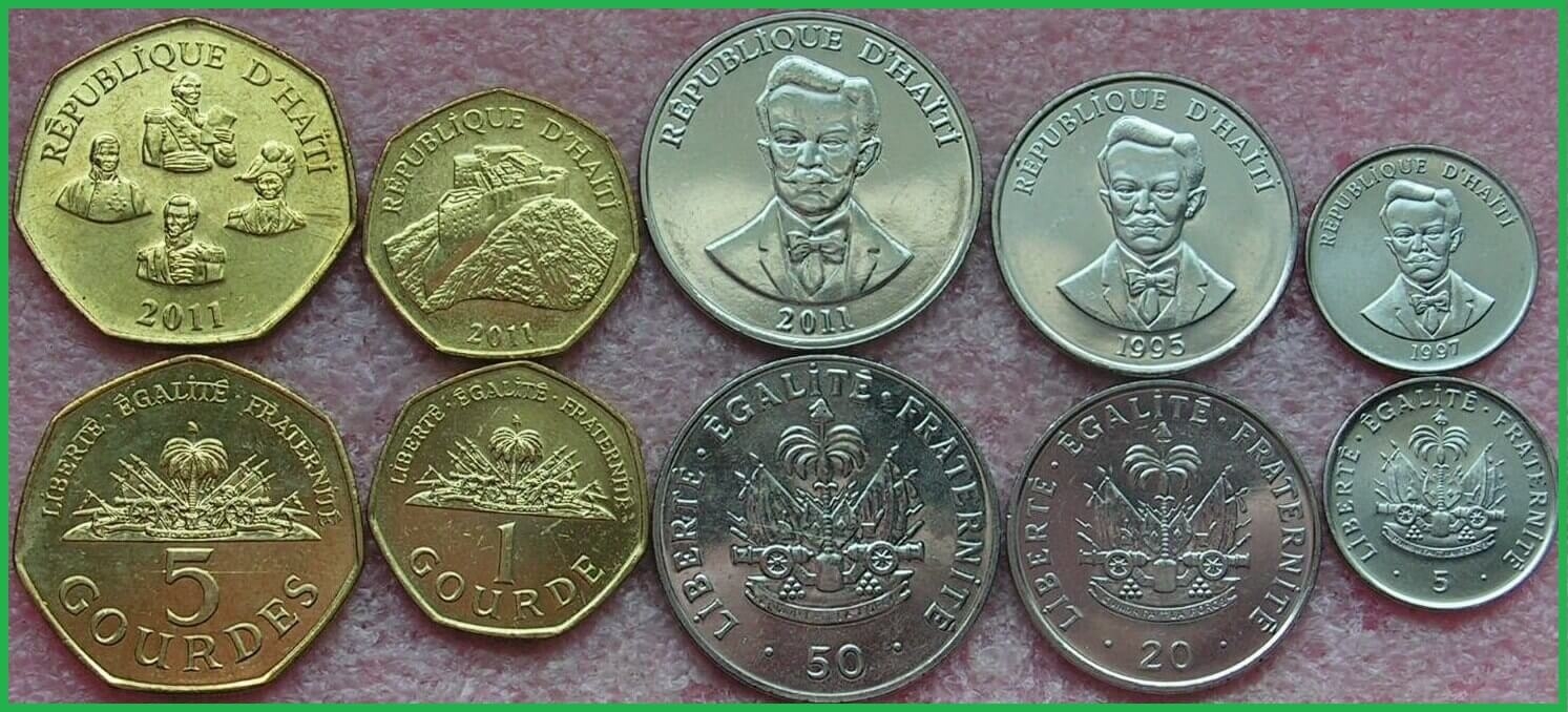 Гаити 1995-2011 г.г. Набор из 5 монет