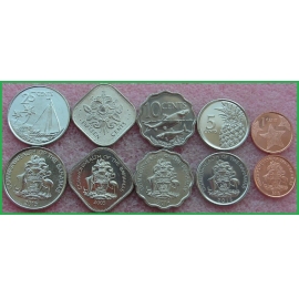 Багамские о-ва 2005-2016 г.г. Набор из 5 монет(3 монеты нового типа)