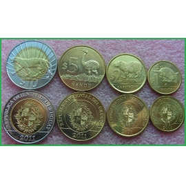 Уругвай 2011 г. Набор из 4 монет