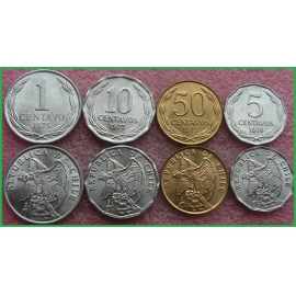 Чили 1975-1979 г.г. Набор из 4 монет