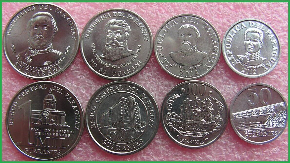 Парагвай 2007-2014 г.г. Набор из 4 монет