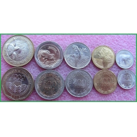 Колумбия 2012-2018 г.г. Набор из 5 монет