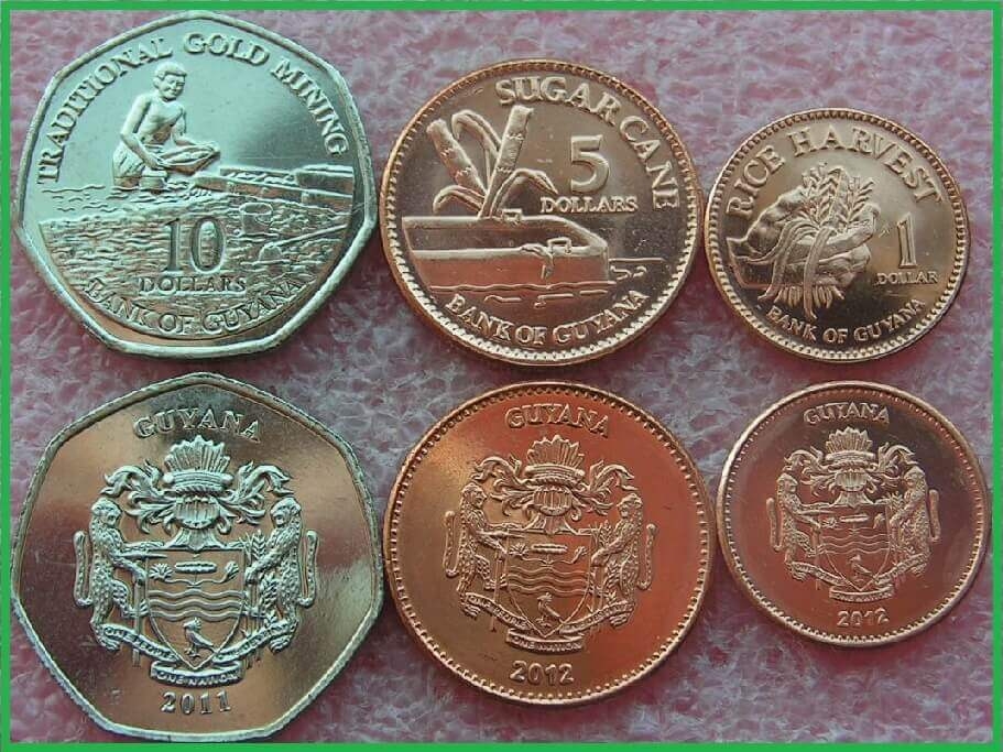 Гайана 2011-2012 г.г. Набор из 3 монет