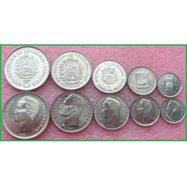 Венесуэла 1989-1990 г.г. Набор из 5 монет