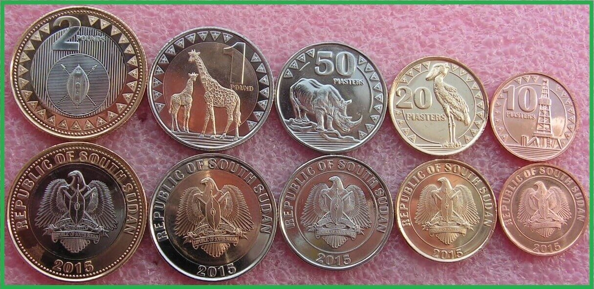 Южный Судан 2015 г. Набор из 5 монет