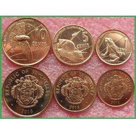Сейшельские о-ва 2016 г. Набор из 3 монет