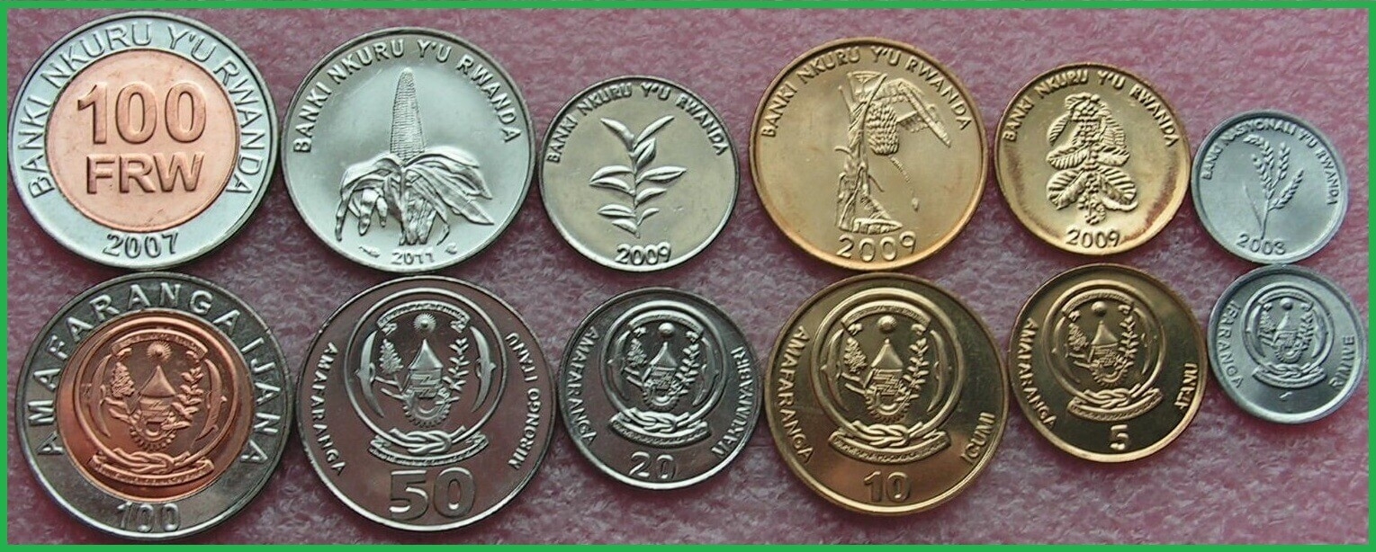 Руанда 2003-2011 г.г. Набор из 6 монет