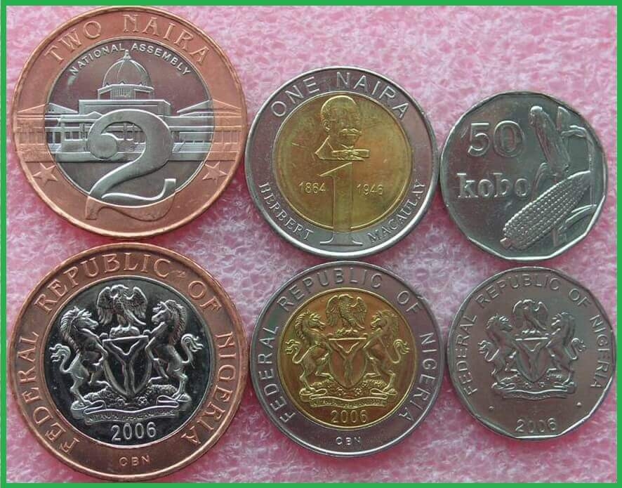 Нигерия 2006 г. Набор из 3 монет