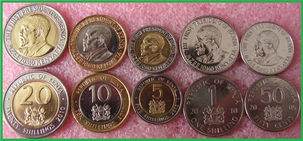 Кения 2005-2010 г.г. Набор из 5 монет