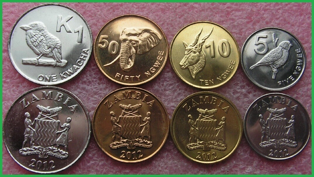 Замбия 2012 г. Набор из 4 монет