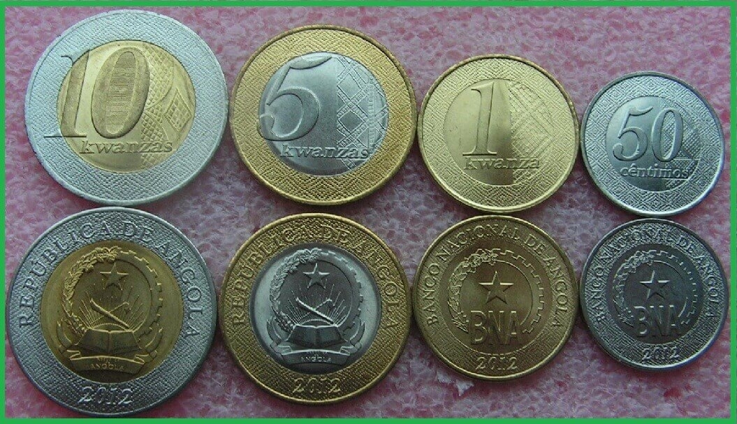 Ангола 2012 г. Набор из 4 монет