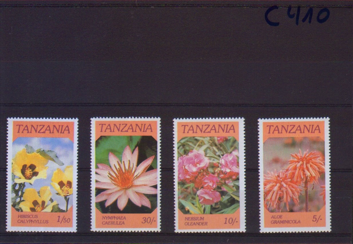 Танзания Цветы, серия