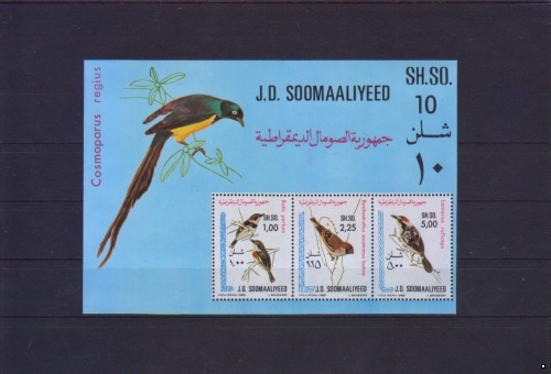 Сомали Фауна Птицы, блок