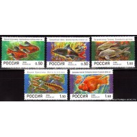 Россия 1998 г. № 425-429. Фауна. Аквариумные Рыбы. Серия