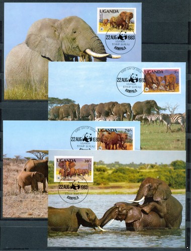 Уганда Фауна WWF Слоны