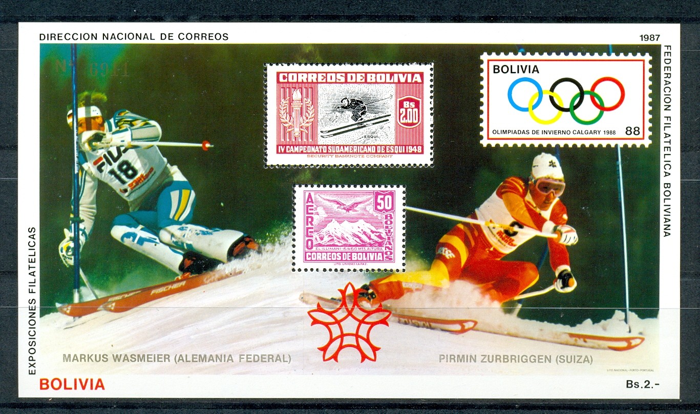 Боливия Олимпиада-88 зимняя, блок