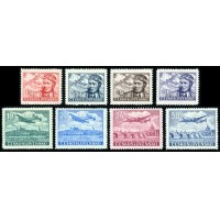Чехословакия 1946. 493-500. Авиапочта. Серия 8 марок.