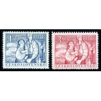 Чехословакия 1948. 550-551. 30-я годовщина Чехословакии. Серия 2 марки.