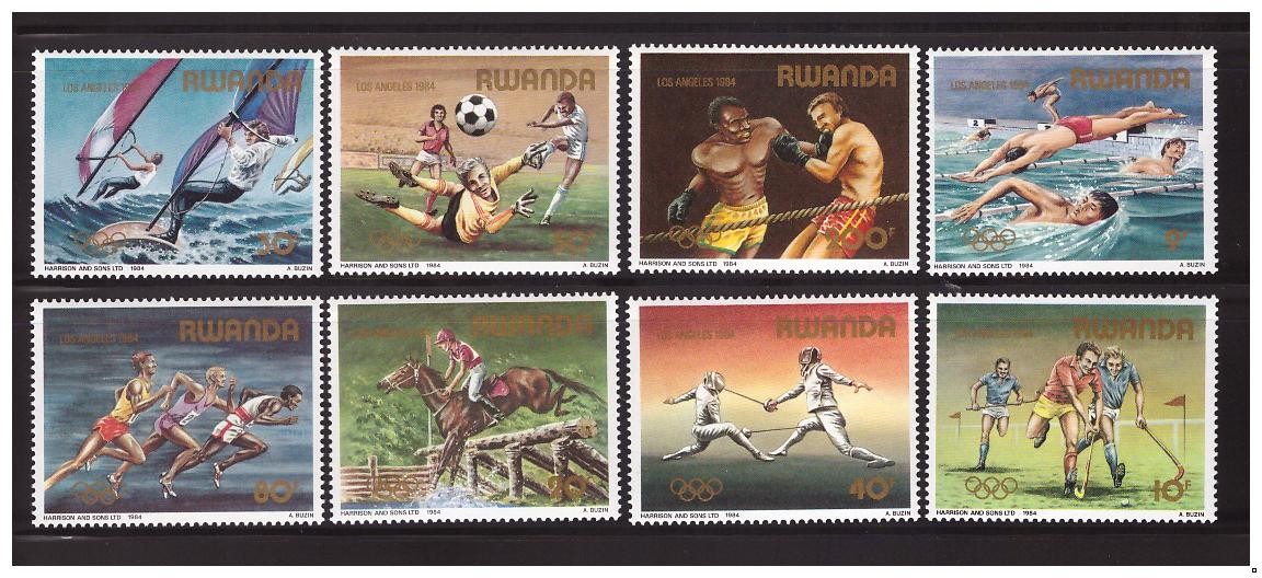 Руанда 1984 г. Олимпиада-84 летняя, серия