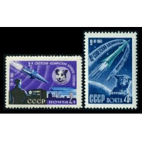 СССР 1961 г. № 2587-2588 Собаки в космосе, серия 2 марки