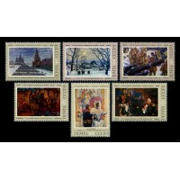 СССР 1975 г. № 4486-4491 Советская живопись, серия 6 марок