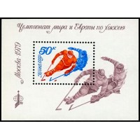 СССР 1979 г. № 4957 Чемпионат мира и Европы по хоккею, блок.