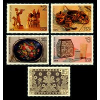 СССР 1979 г. № 4967-4971 Народные художественные промыслы, серия 5 марок