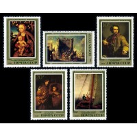 СССР 1983 г. № 5449-5453 Эрмитаж (немецкая живопись), серия 5 марок.