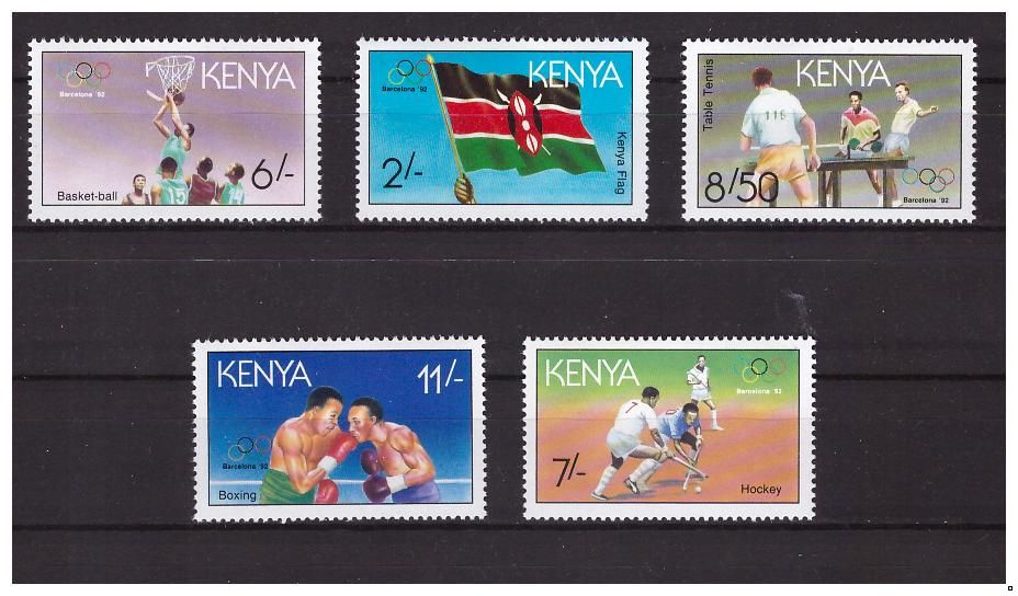 Кения 1991 г. Олимпиада-92 летняя, серия